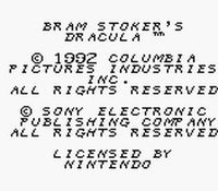 une photo d'Ã©cran de Bram Stoker s Dracula sur Nintendo Game Boy